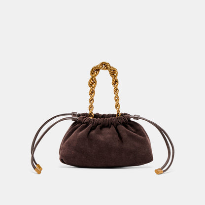 Dolce Vita ACCESSORIES Cleo Espresso Suede Crossbody