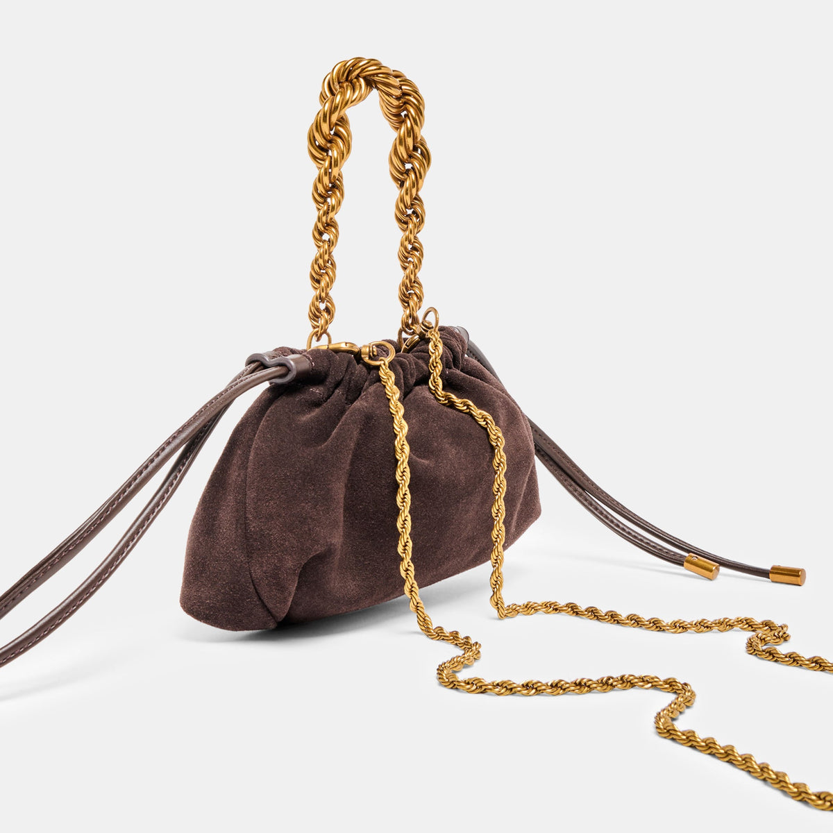 Dolce Vita ACCESSORIES Cleo Espresso Suede Crossbody