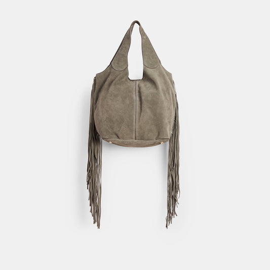 Dolce Vita ACCESSORIES Nakoma Olive Suede Shoulder Bag
