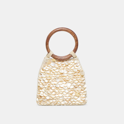Dolce Vita ACCESSORIES Allegra Natural Sequin Handbag