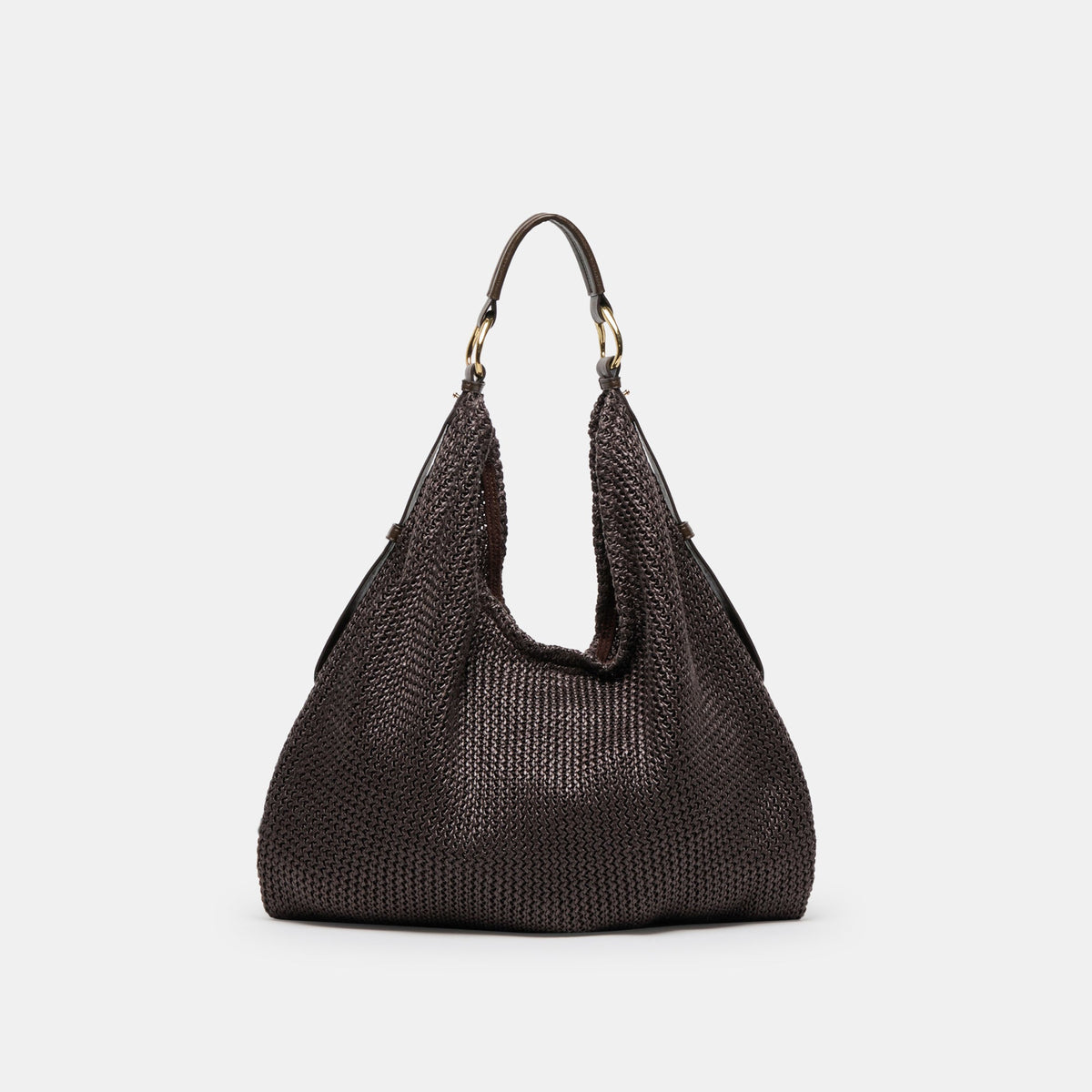 Dolce Vita ACCESSORIES Miriel Chocolate Raffia Tote