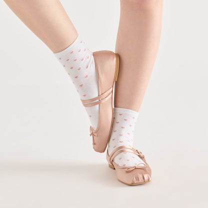 Dolce Vita Sale 3-Pack Sweet Heart White Pink Anklet Socks