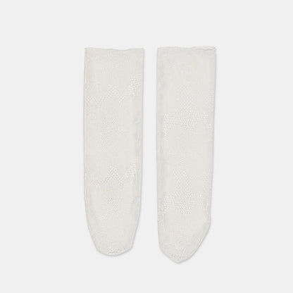 Dolce Vita Sale Floral Lace White Slouch Socks