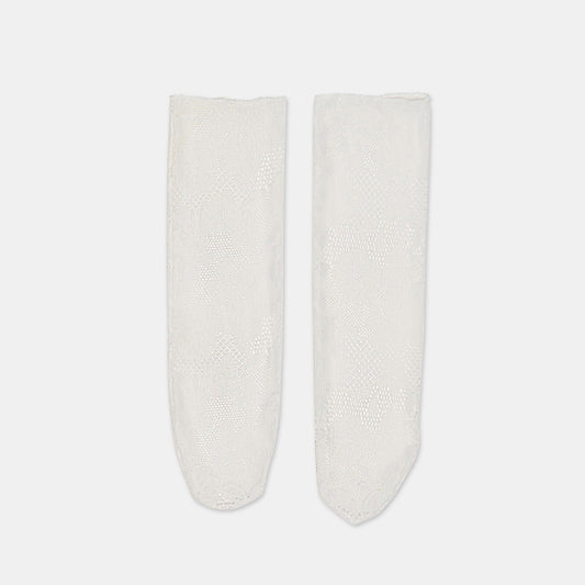 Dolce Vita Sale Floral Lace White Slouch Socks