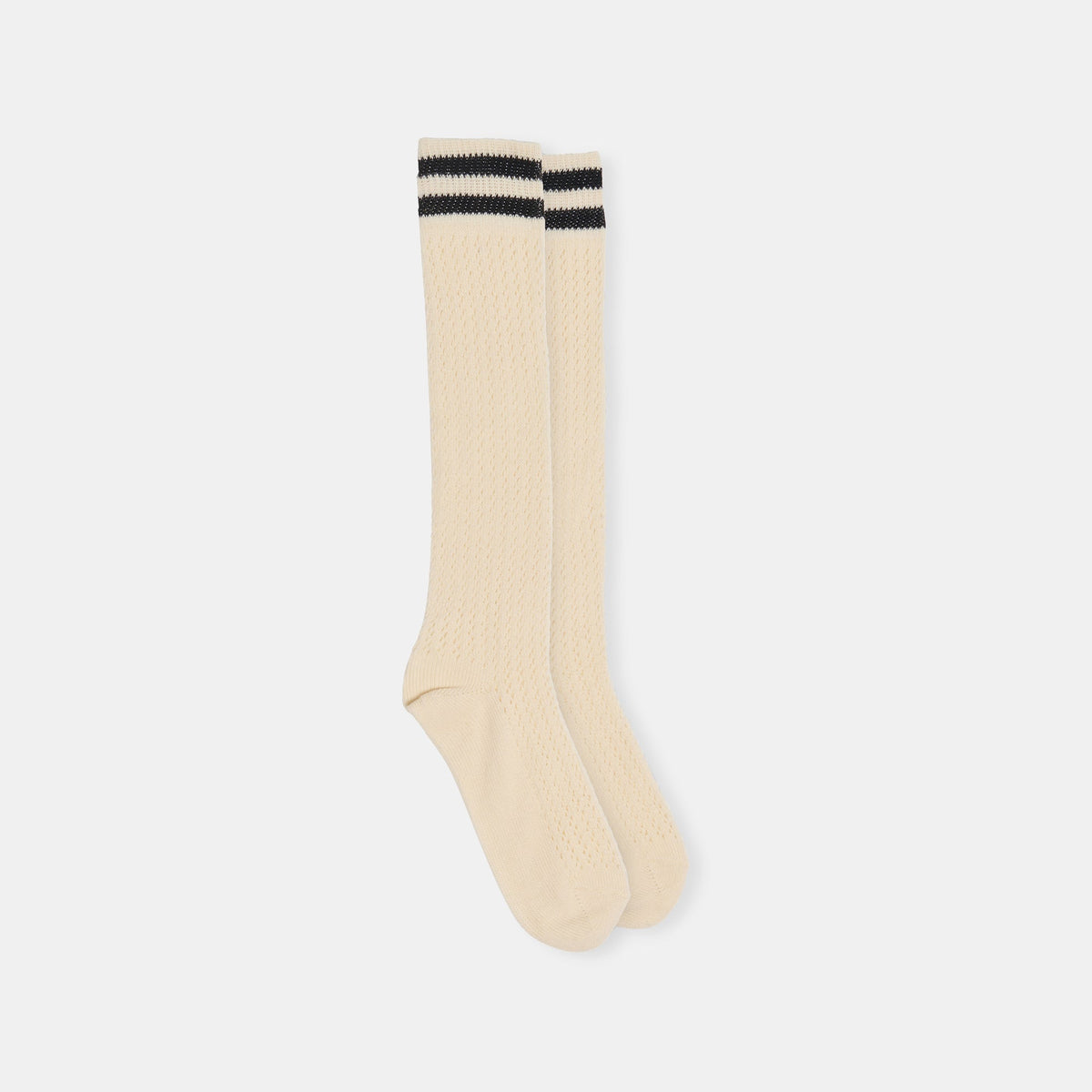 Dolce Vita Sale Pointelle Striped Black White Knee High Sock