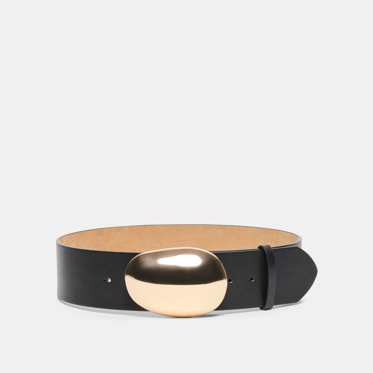 Dolce Vita ACCESSORIES Bubble Black Gold Buckle Belt