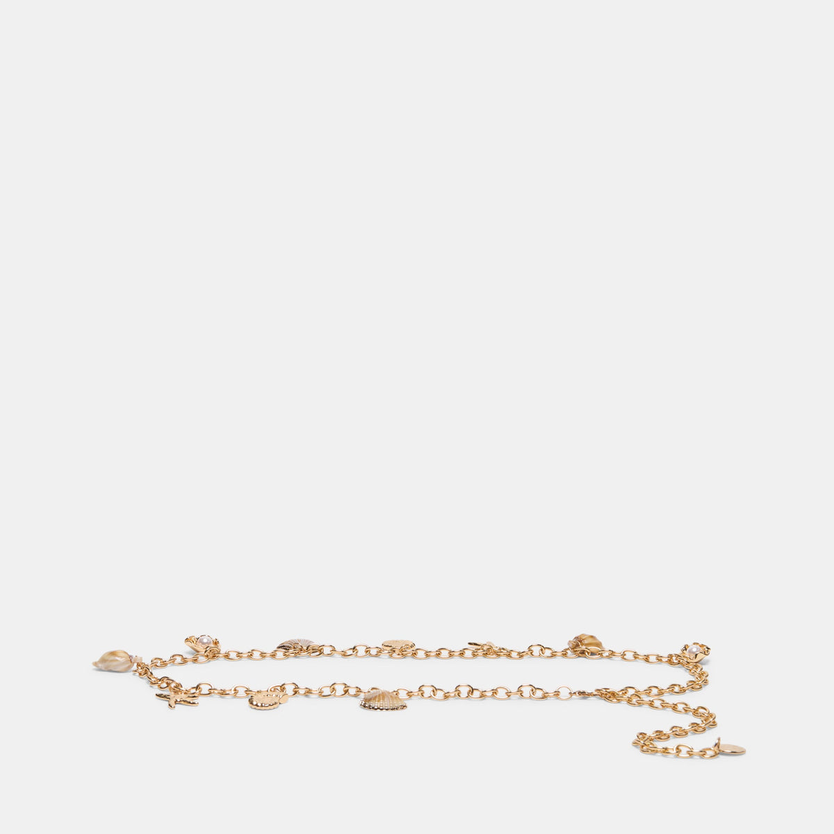 Dolce Vita ACCESSORIES Shell Gold Chain Link Belt