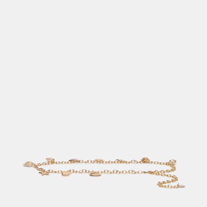 Dolce Vita ACCESSORIES Shell Gold Chain Link Belt