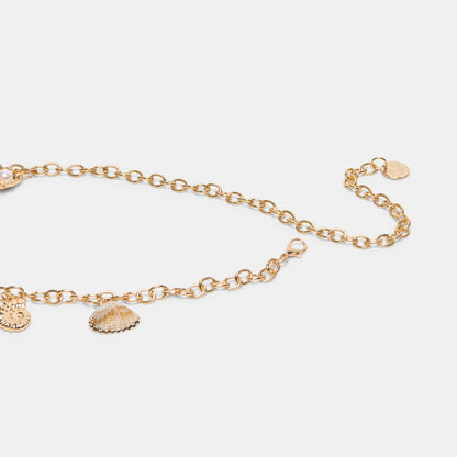 Dolce Vita ACCESSORIES Shell Gold Chain Link Belt