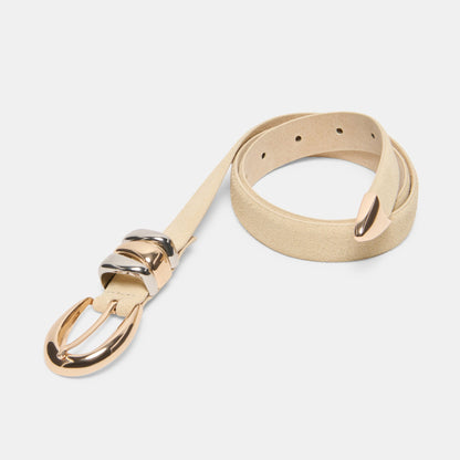 Dolce Vita ACCESSORIES Mixed Metal Sand Suede Buckle Belt